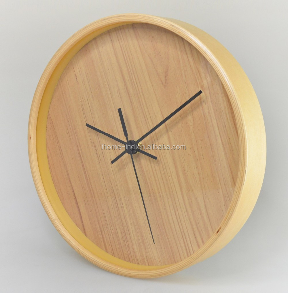 Decor thuis hout wandklokken 12 inch log kleur houten wandklok ... Kleur ontwerp muur