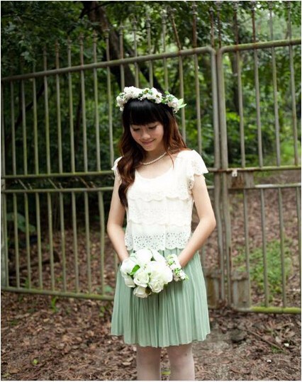 手首のフローラルフラワーガールのガーランド花の冠髪のための花輪花輪花輪天飾りウェディングティアラヘッドバンドアクセサリー 問屋・仕入れ・卸・卸売り