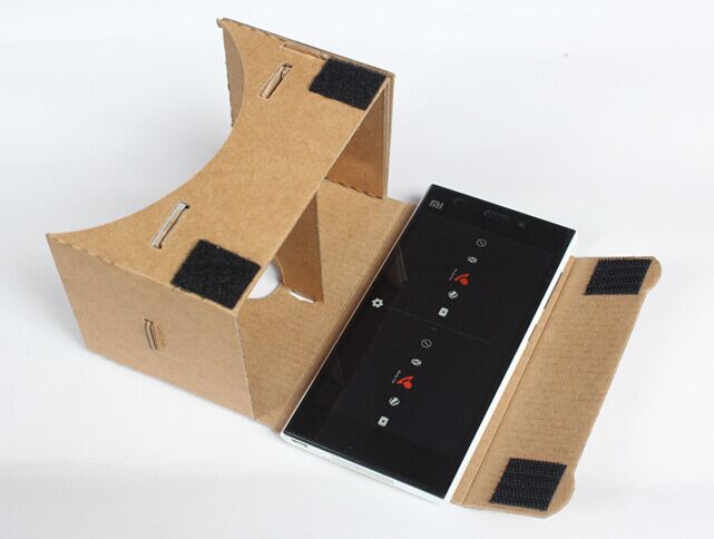 Google の段ボール 3d vr仮想現実diy 3d メガネ用スマート フォン で nfc と ヘッド バンド仕入れ・メーカー・工場