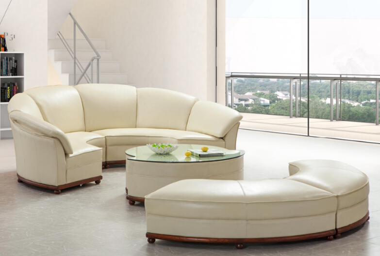 Ontwerpen moderne koninklijke grote ronde sofa woonkamer lederen ... Banken woonkamer couch