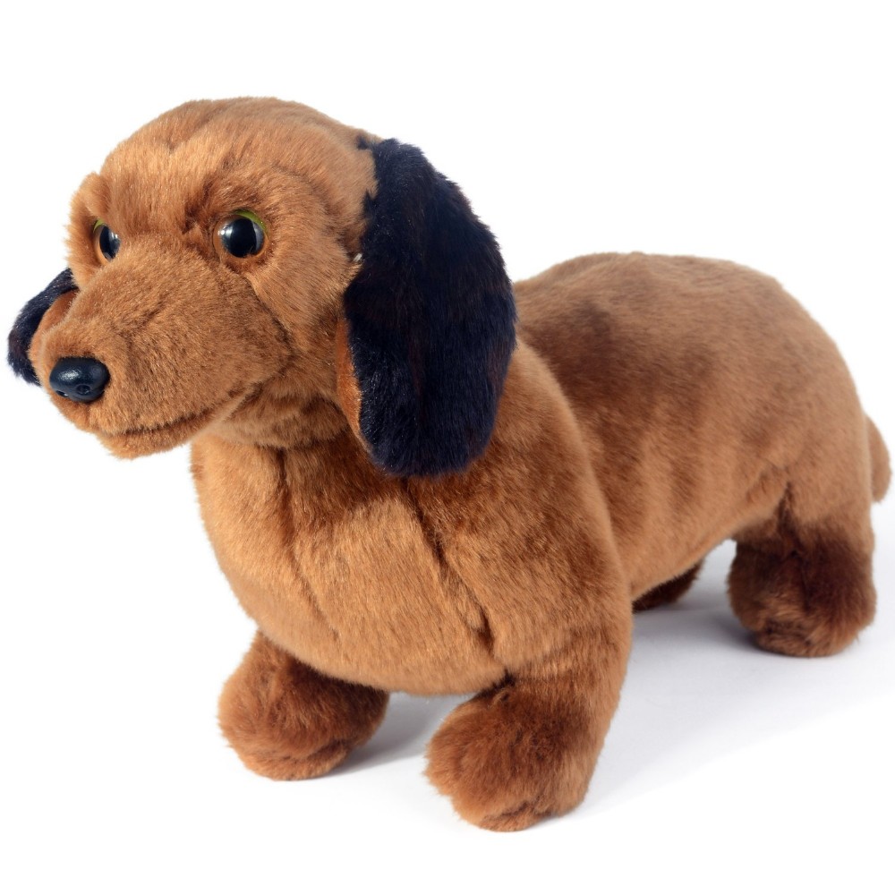 black dachshund stuffed animal