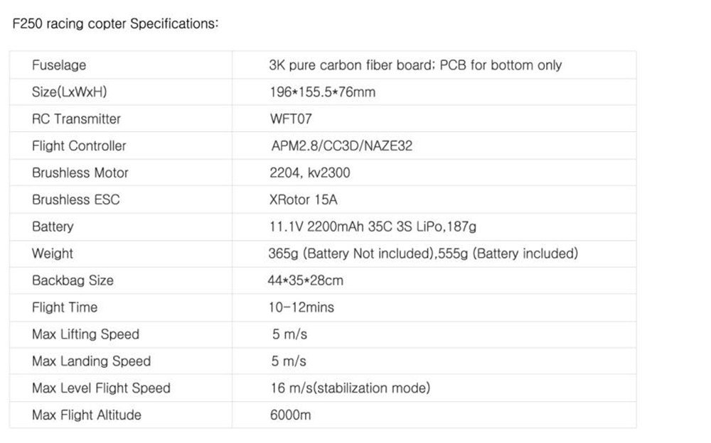 G2834 NEW Flysight Speedy F250 RTF FPV 250 mini race quad, PCB built in 250 drone racer,250 mini quadcopter