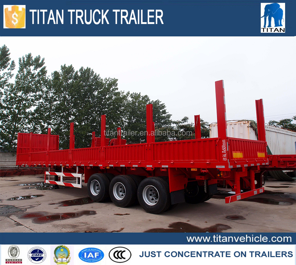 China new timber wood lumber transport semi trailer for sale