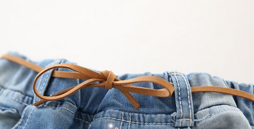 最高品質の子供の女の子の綿素材刺繍のジーンズパンツ仕入れ・メーカー・工場
