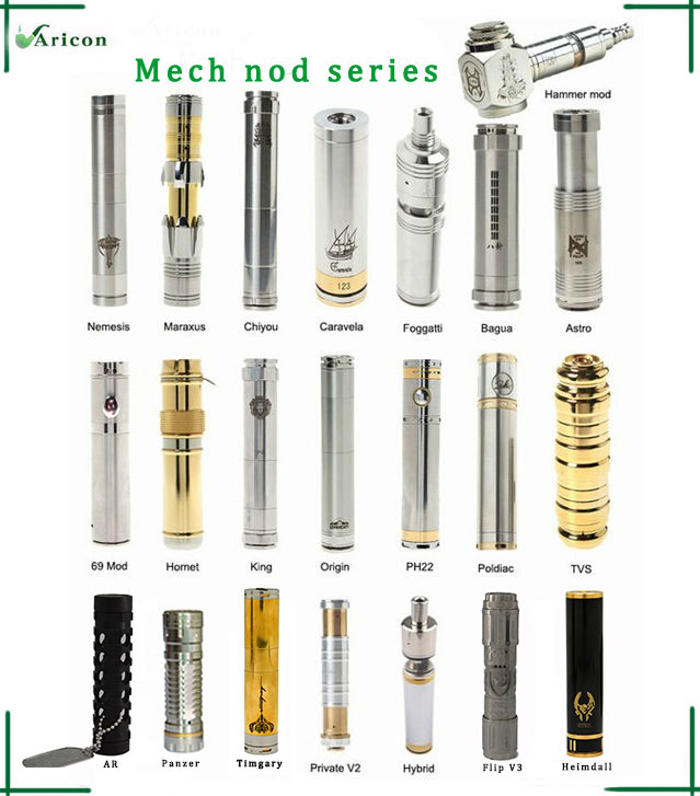 2014 Aricon new arrival mechanical mod vaporizer rebuilable squape reloaded