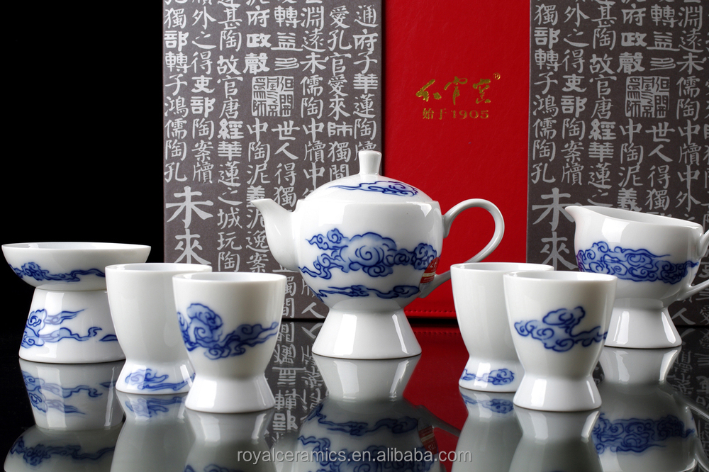 最新の製品手塗り2015underglazed8個スーパーホワイト細かいporcelalinお茶セット仕入れ・メーカー・工場