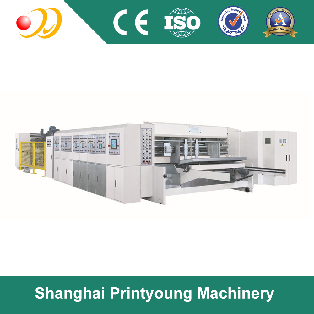 KL8 Control Computerized Printing Slotting Die Cutting And In-Line Folding Gluing Countering Ejecting Machine