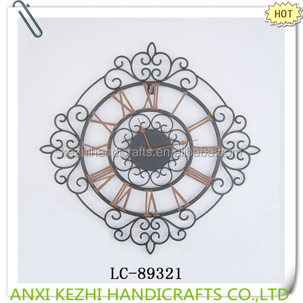 アンティークラウンドlc-89253装飾的な金属壁時計問屋・仕入れ・卸・卸売り