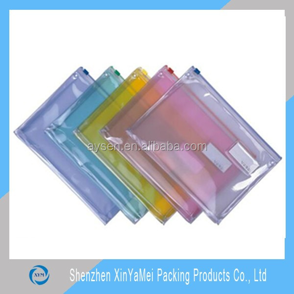 Transparent pvc plastic bag with zipper