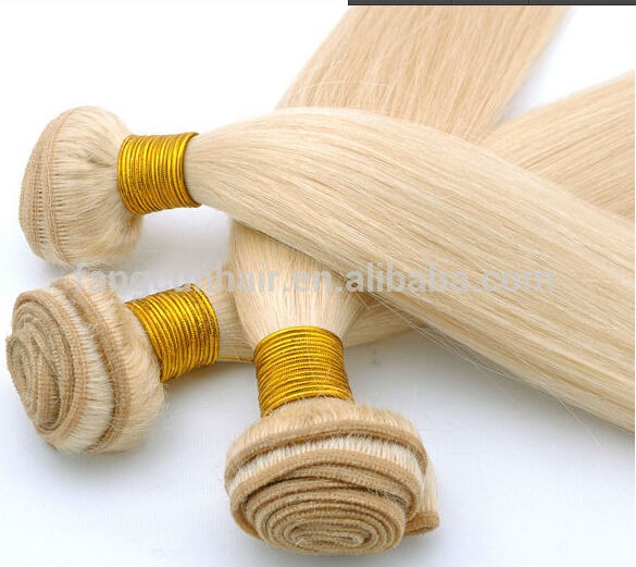 ブラジルの上部の毛の質613#ブロンドのremy人間の毛髪のよこ糸、 問屋・仕入れ・卸・卸売り