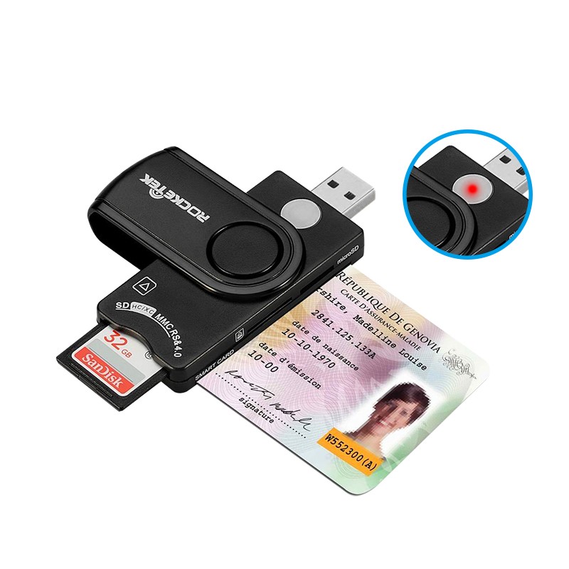 China factory supplier high speed usb 2.0 smart card reader for SD/MMC/CAC/IC card 06