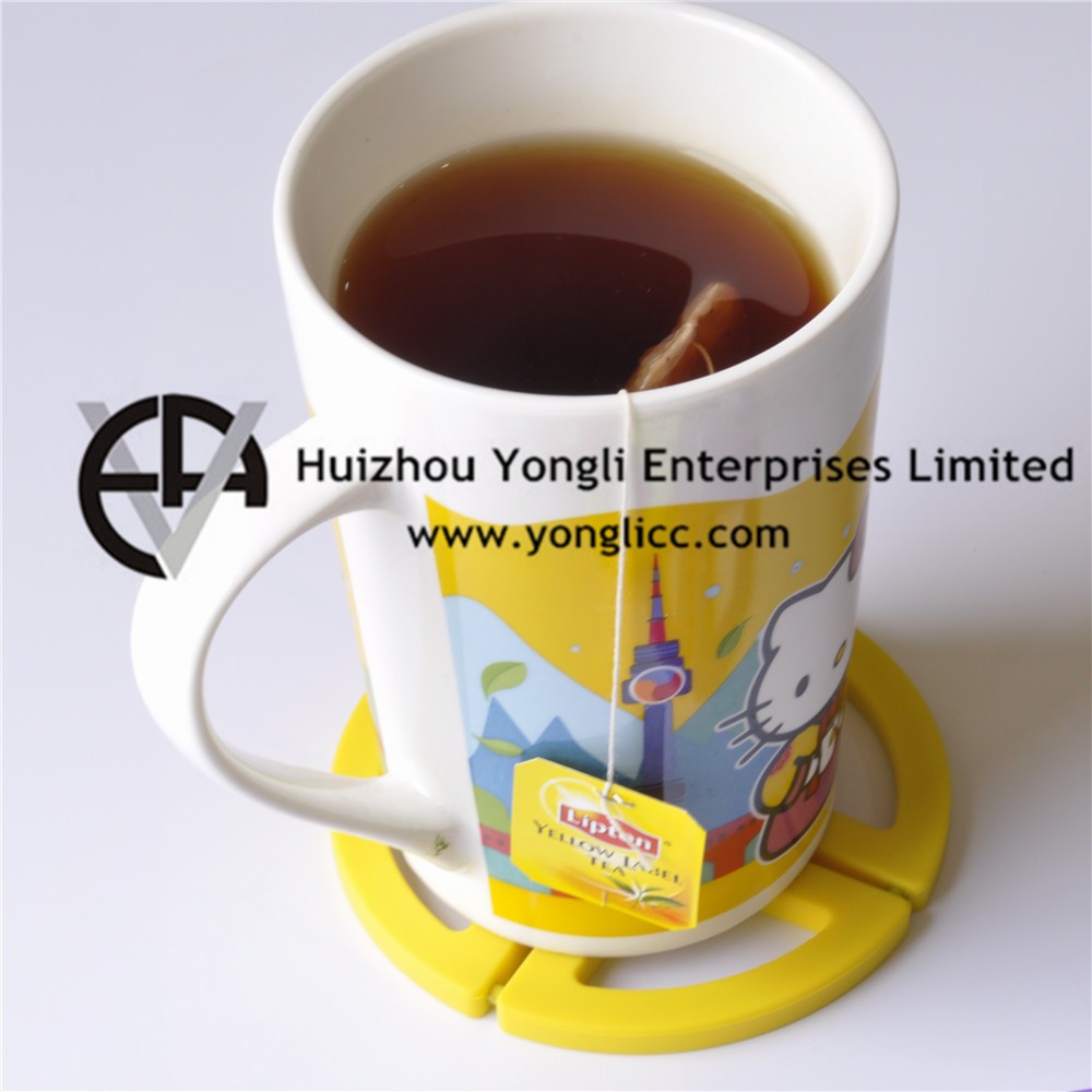 cup coaster,groovecoaster 2015 new designs tea cup coaster custom silicone