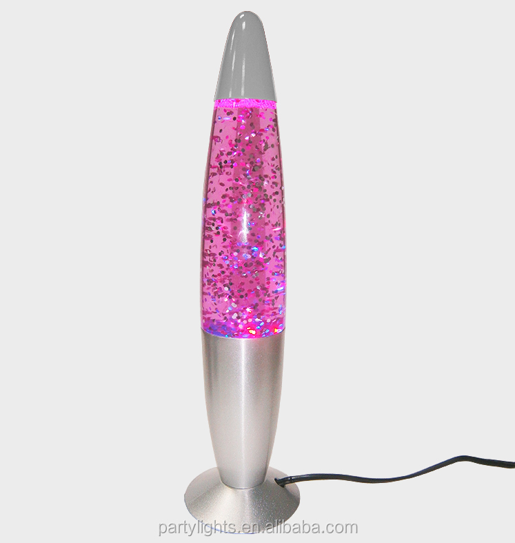 13 &quot;LED Knippert Drijvende Vloerstaande Grote Lava Lamp Glitter Lamp