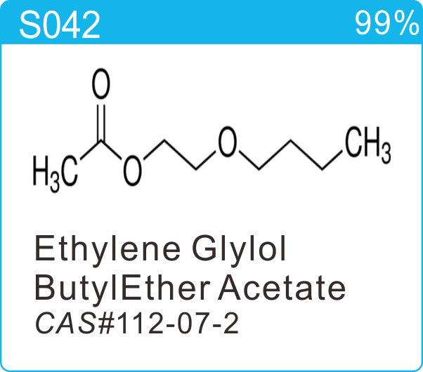 2-Butoxyethyl acetate Ethylene glycol monobutyl ether acetate 112-07-2.png