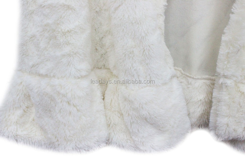 純白の色ベストセラーの冬の毛皮のポンチョ仕入れ・メーカー・工場