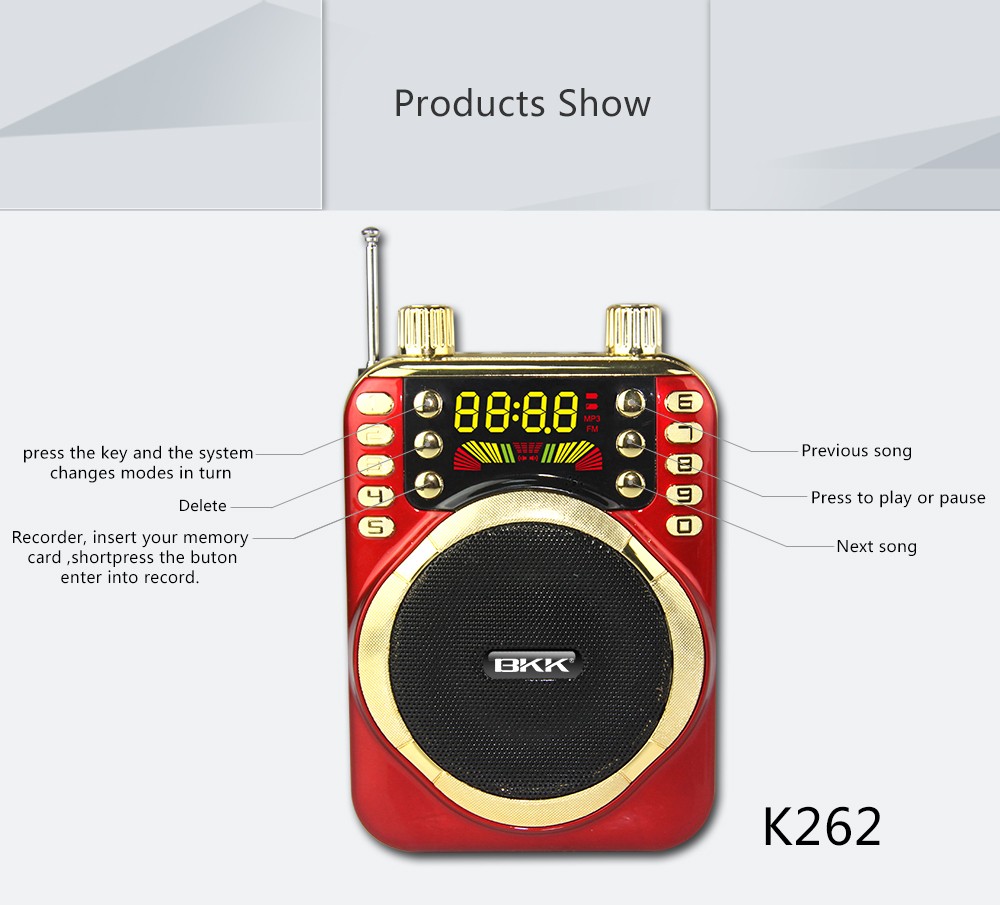 ベストセラー製品ポータブル ミニ プロフェッショナル スピーカー付き fm ラジオ (k262)仕入れ・メーカー・工場
