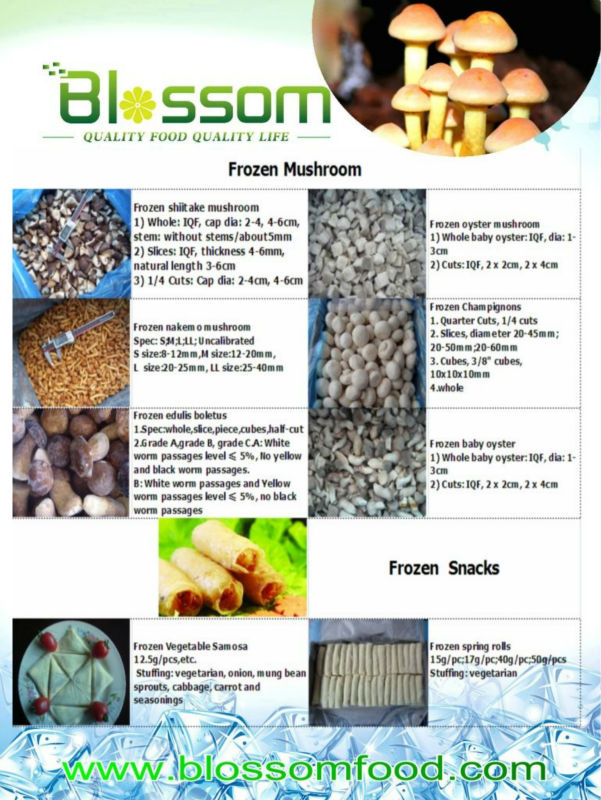Top quality vegetable natural frozen nakemo mushroom names all mushrooms