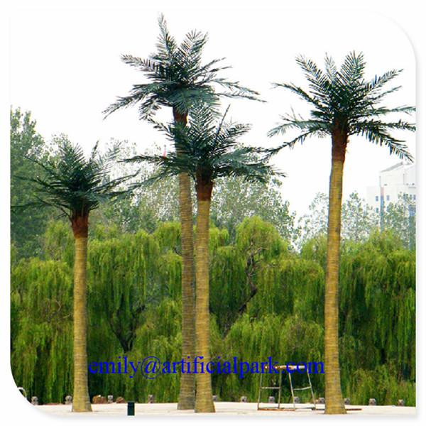 SJ001 factory price fake coconut home/playground/beach/swimming pool outdoor decoration UV protective artificial coconut tree