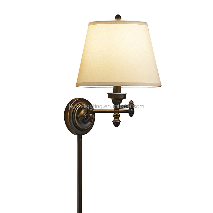 スイングアーム37260lampwall- はランプをマウントマウントファブリックシェード付き問屋・仕入れ・卸・卸売り