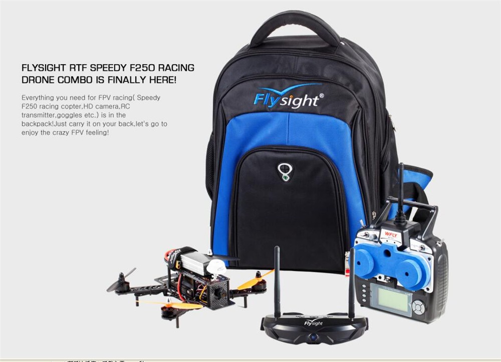 G2834 NEW Flysight Speedy F250 RTF FPV 250 mini race quad, PCB built in 250 drone racer,250 mini quadcopter