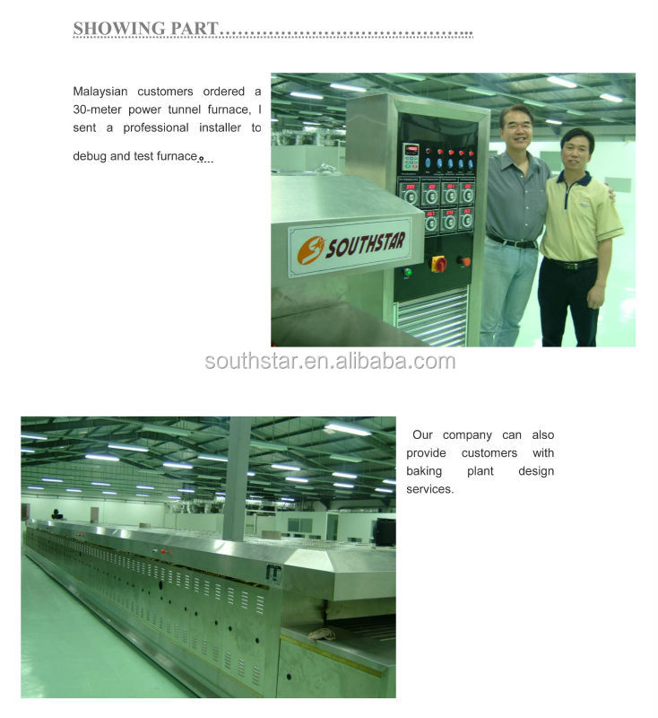 hot sale industrial bread tunnel oven
