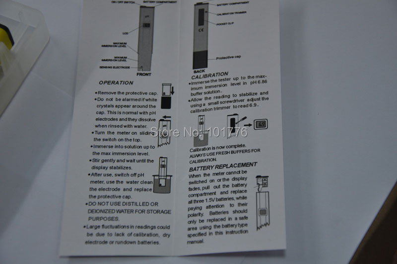 デジタルポケット0から14phメーター用lcdモニターテスターペン水槽でリテールボックス問屋・仕入れ・卸・卸売り