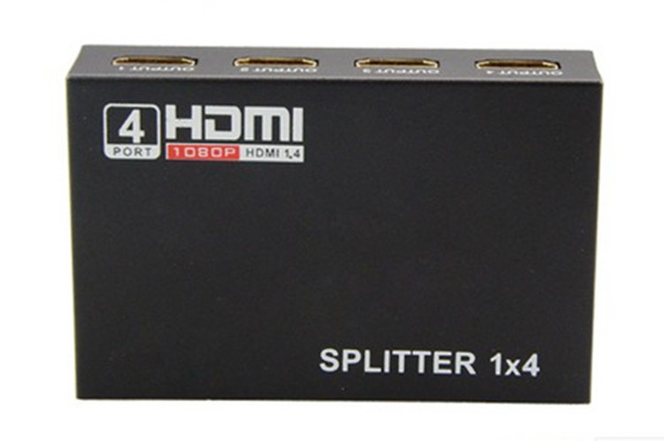 ハイスピード hdmi 1 で 4 アウト スプリッタサポート 3d 1080 p 1 × 4 hdmi 1.3b 225 mhz仕入れ・メーカー・工場
