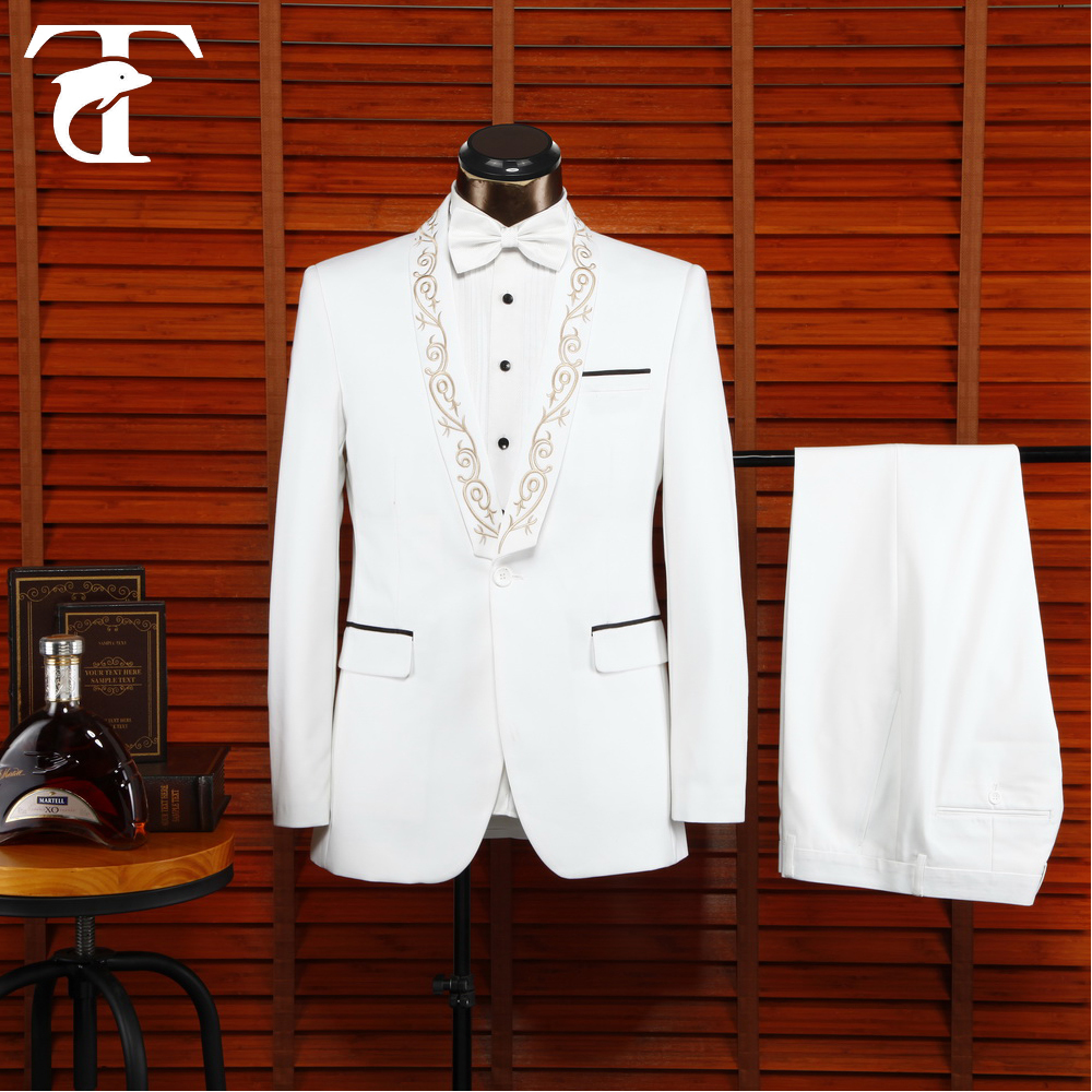 ハンサムなデザイン2枚男性の結婚式のスーツ、 カスタムはタキシードスーツ仕入れ・メーカー・工場
