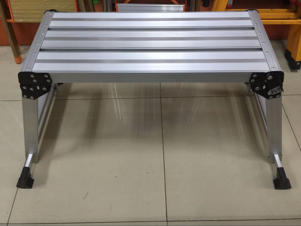 Aluminum Platform Car Wash Step Stool Folding Work Platform Step Ladder