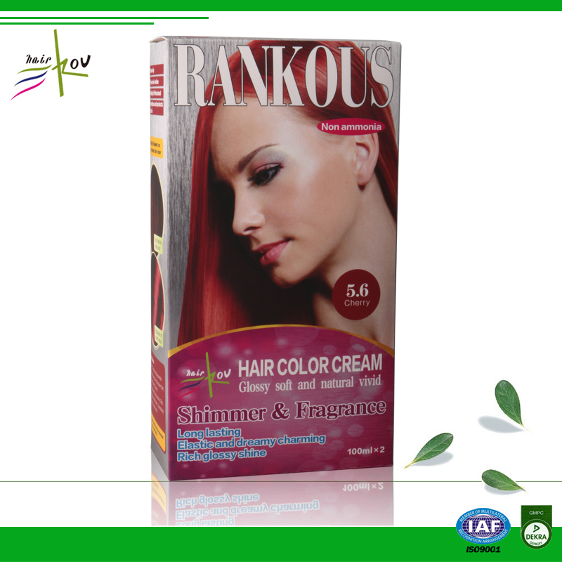Plant No Ammonia Organic Hair Color Black Violet Hair Dye Cream