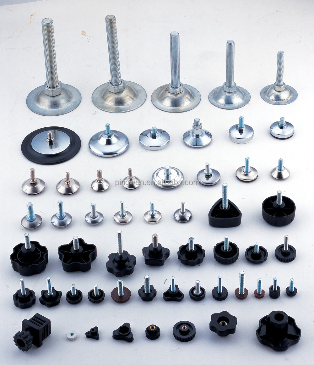 Wholesale Furniture Hardware Plastic Leg Screw For Adjustable