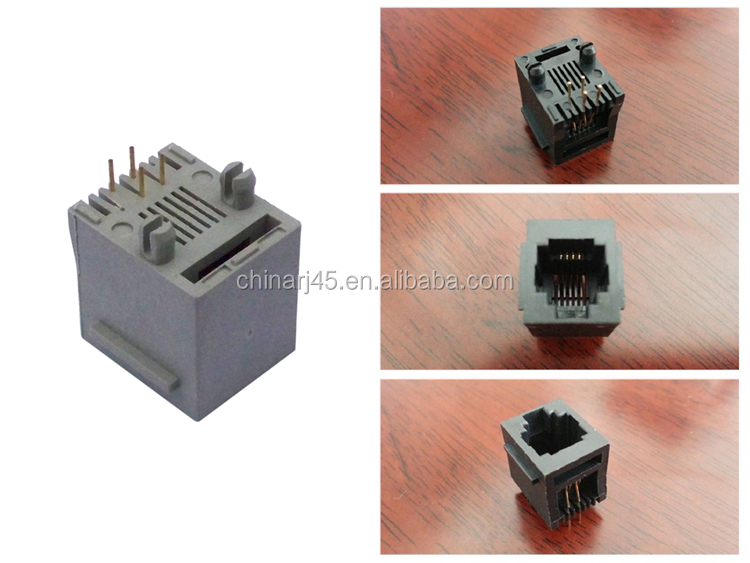 トップエントリー/垂直pcbマウントrj116p4cメスのモジュラージャック仕入れ・メーカー・工場