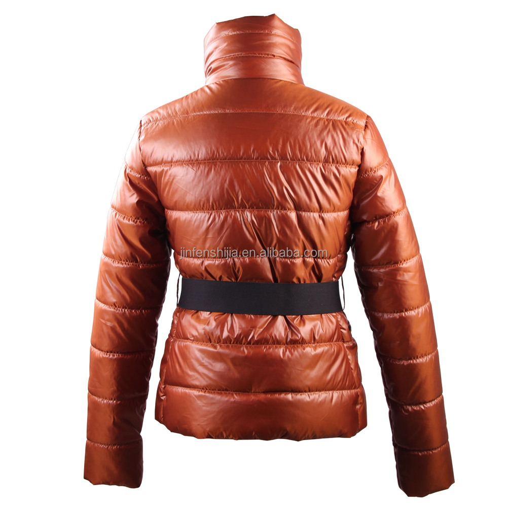 最新のファッションジャケットコントラストベルト付き女性のための色仕入れ・メーカー・工場
