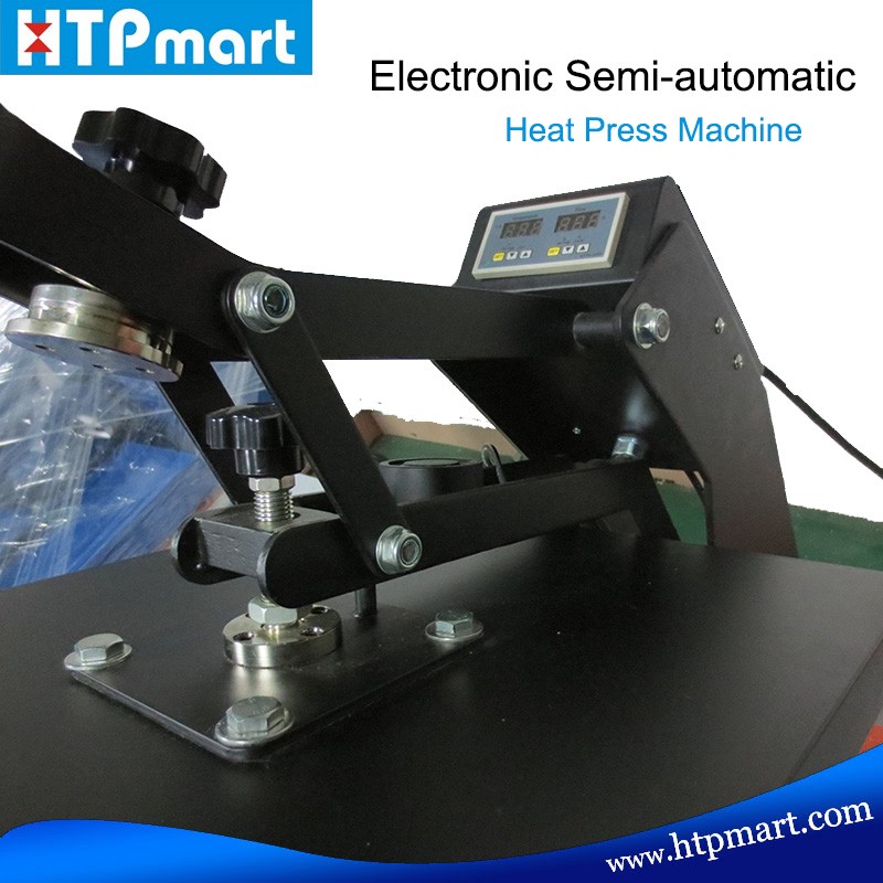 Electronic Semi-automatic High Pressure Clamshell T-shirt Heat Stamping