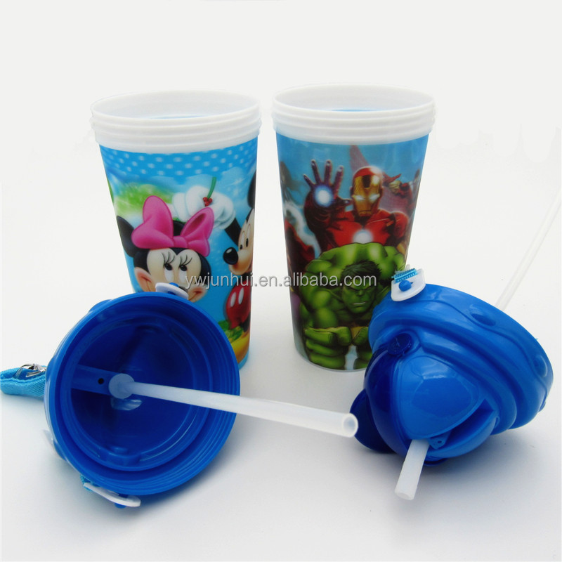 カラフル な pp素材3d プラスチック 500 ミリリットル飲料水ボトル ふた付き仕入れ・メーカー・工場