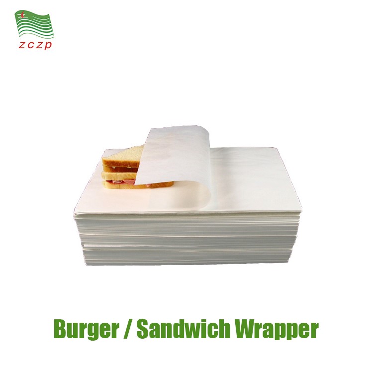 1850gsm 100 Food Grade Greaseproof Burger Paper Wraps For Selling