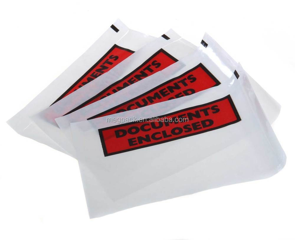印刷された文書財布プラスチックパッキングリスト同封封筒仕入れ・メーカー・工場