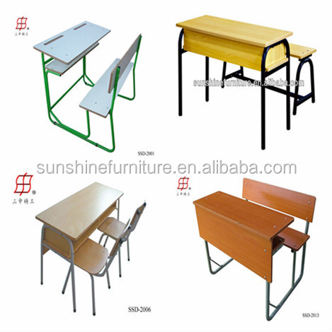 The Cheapest Wood And Metal Double School Desk,School 