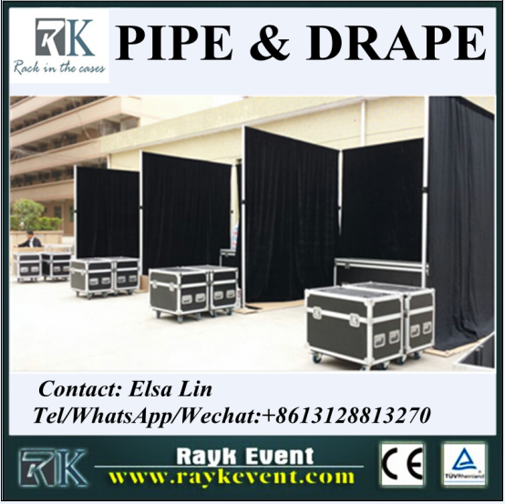 Indoor Decoration Used Trade Show Booth Pipe And Drape Stands