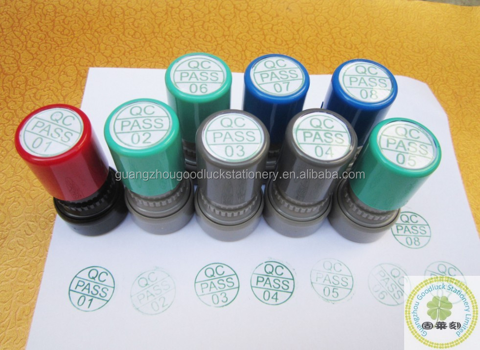 Practical Mini Preink Qc Stamp/custom Inspection Stamp