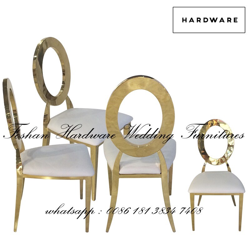 おしゃれなデザインステンレス鋼銅の金の結婚式の椅子仕入れ・メーカー・工場