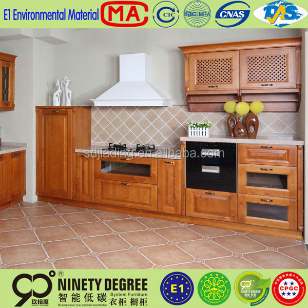 Customized cinnamon melamine kitchen cabinet