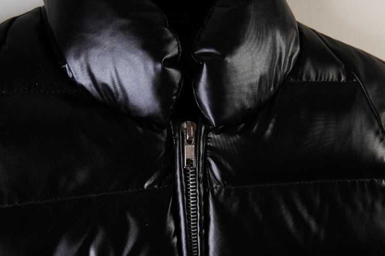 ファッション、 puレザーステッチ有意なショルダージャケットの襟のスーパー暖かいコート仕入れ・メーカー・工場