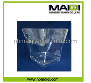 Factory Unique 5L Clear Plastic Champagne Ice Bucket