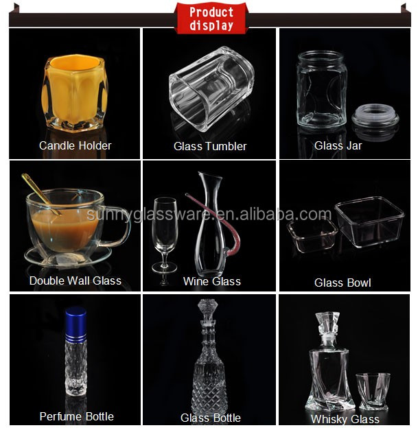octagonal advertising whisky beer glass cup for wine bar