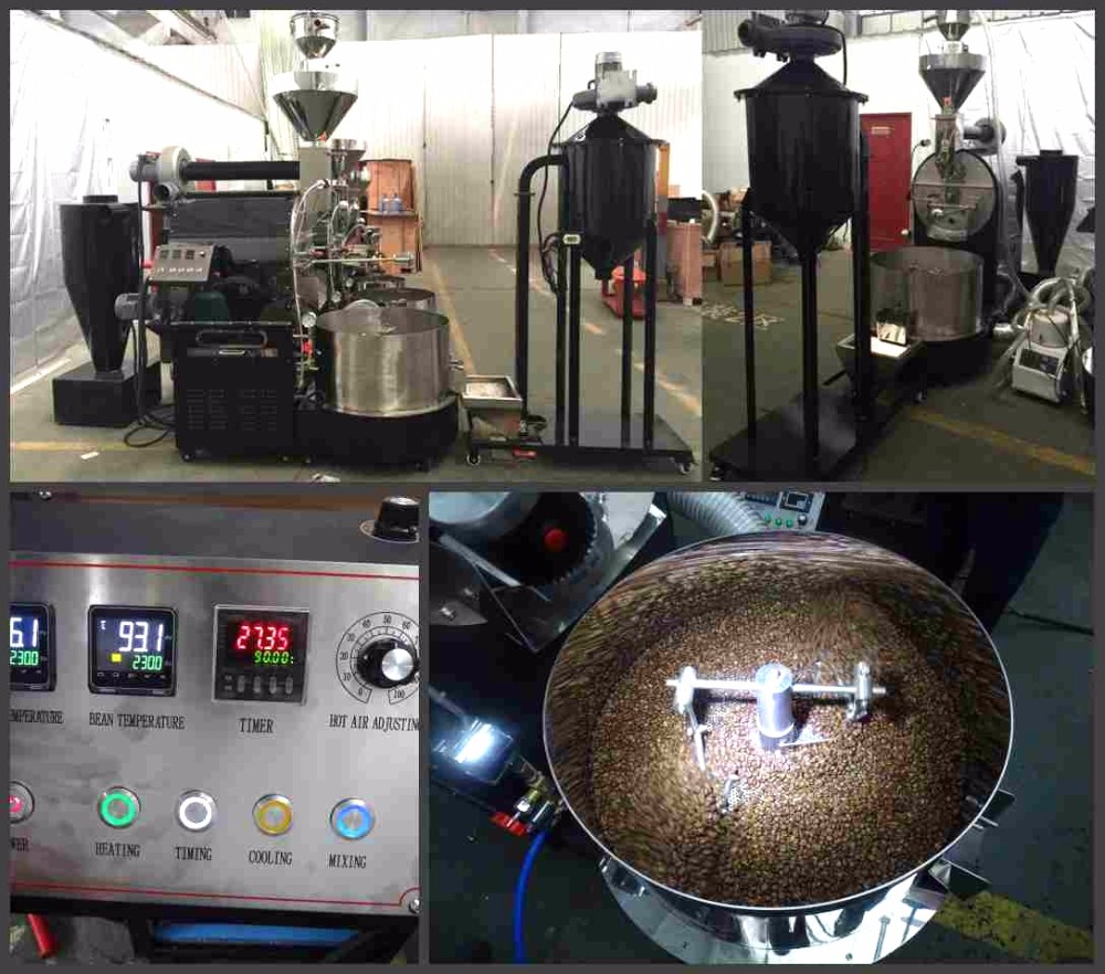 30kg Gas Commercial Coffee Roaster With Feeder Destoner Buy