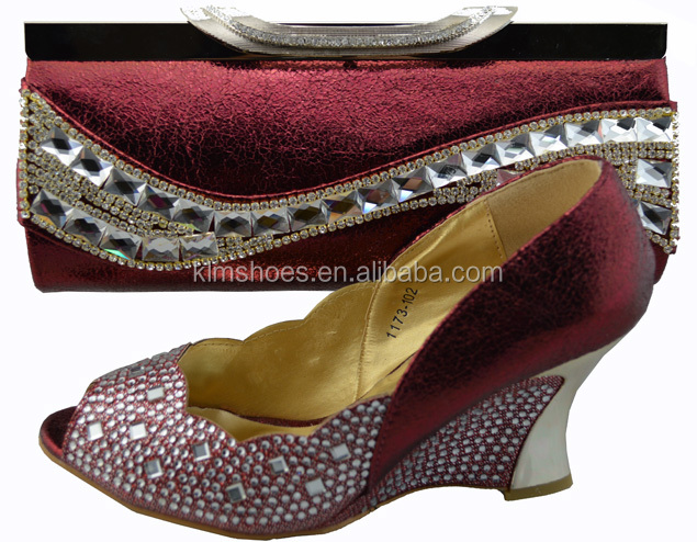 イタリアの女性の靴とのマッチングバッグ/2014年新しいデザインイタリアの革の靴とのマッチングバッグ問屋・仕入れ・卸・卸売り