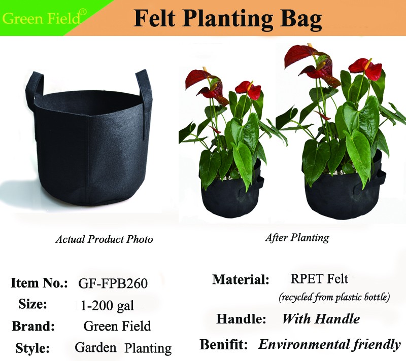 環境に優しい高品質フェルト生地ガーデン育てるバッグ仕入れ・メーカー・工場