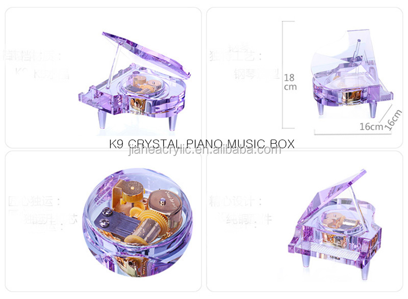 音楽ピアノダンパーソナライズピンクled付ボックスのために設定された少女の贈り物問屋・仕入れ・卸・卸売り