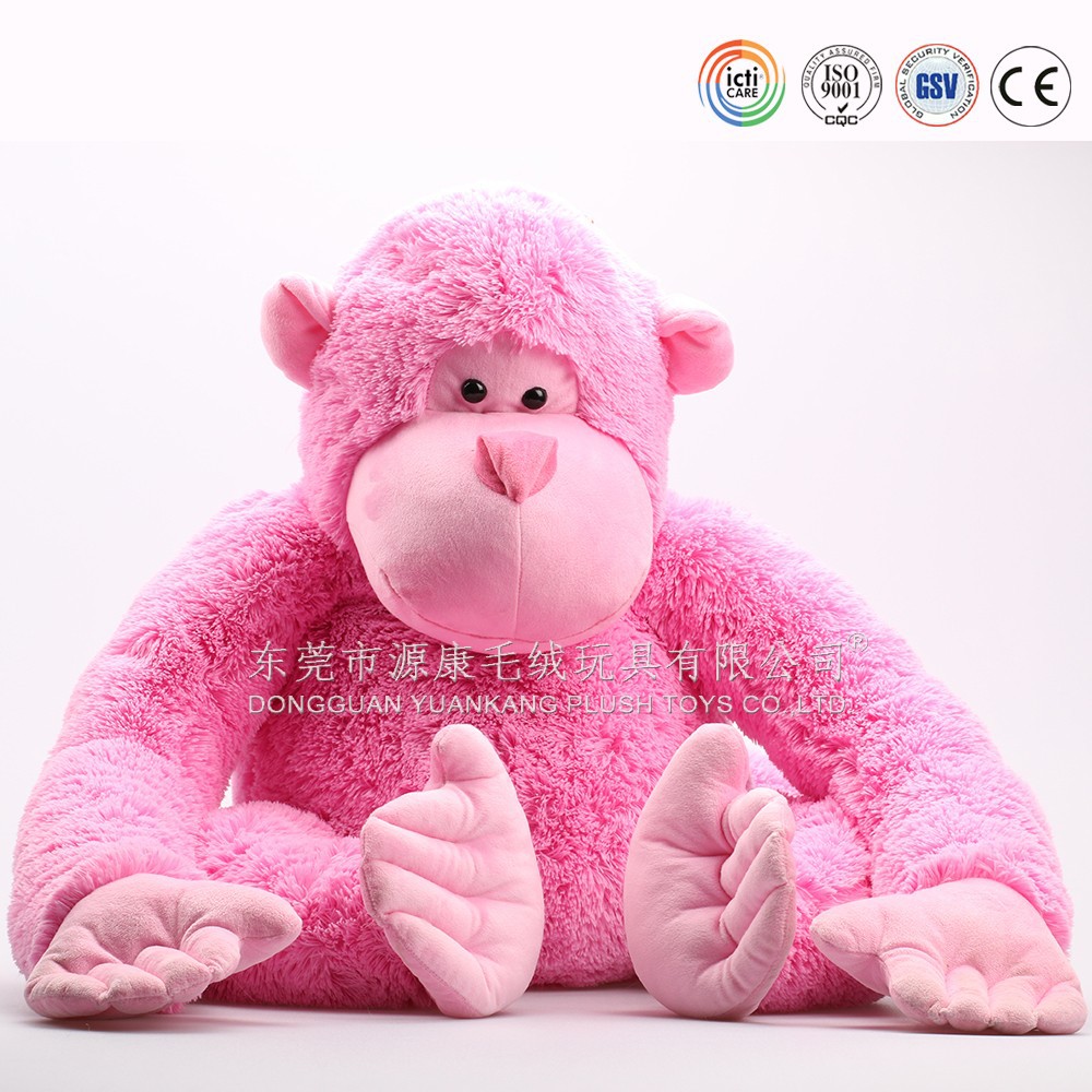 pink stuffed monkey